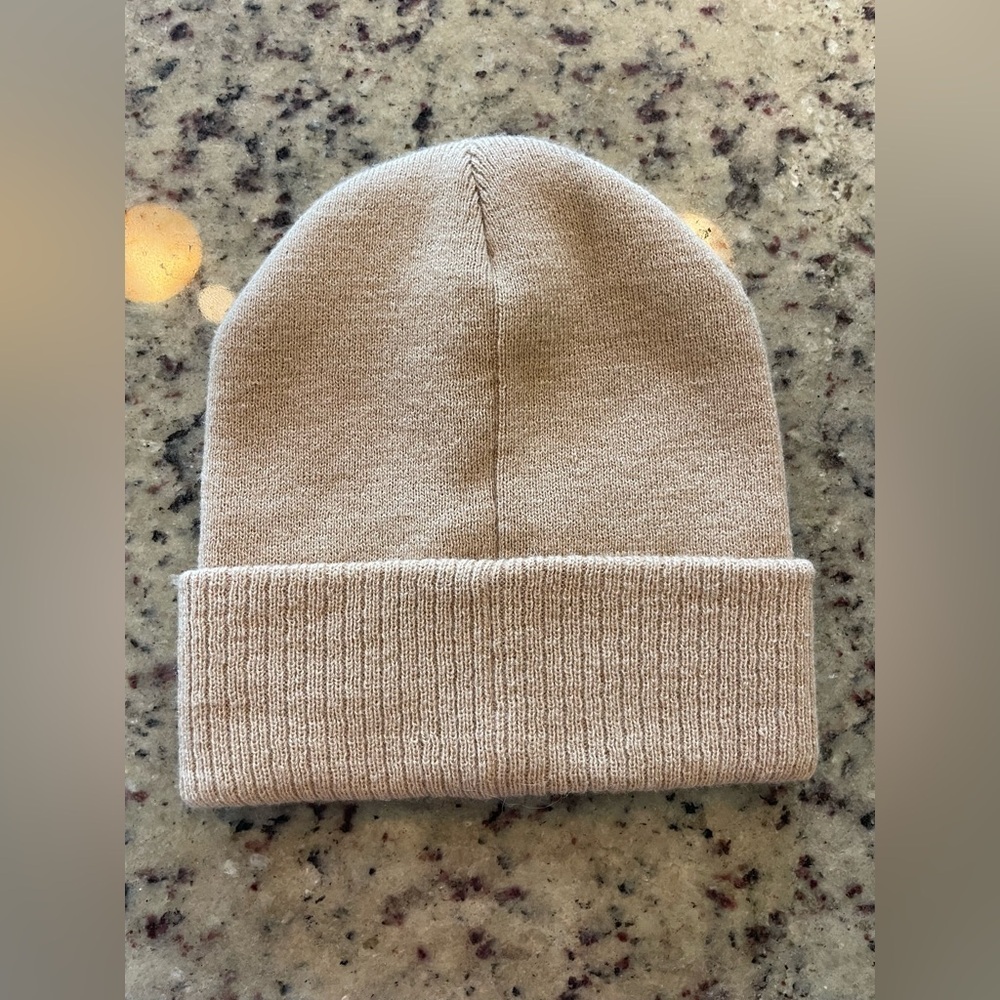 New Ben Sherman unisex Tan Knit Beanie - Picture 2 of 2